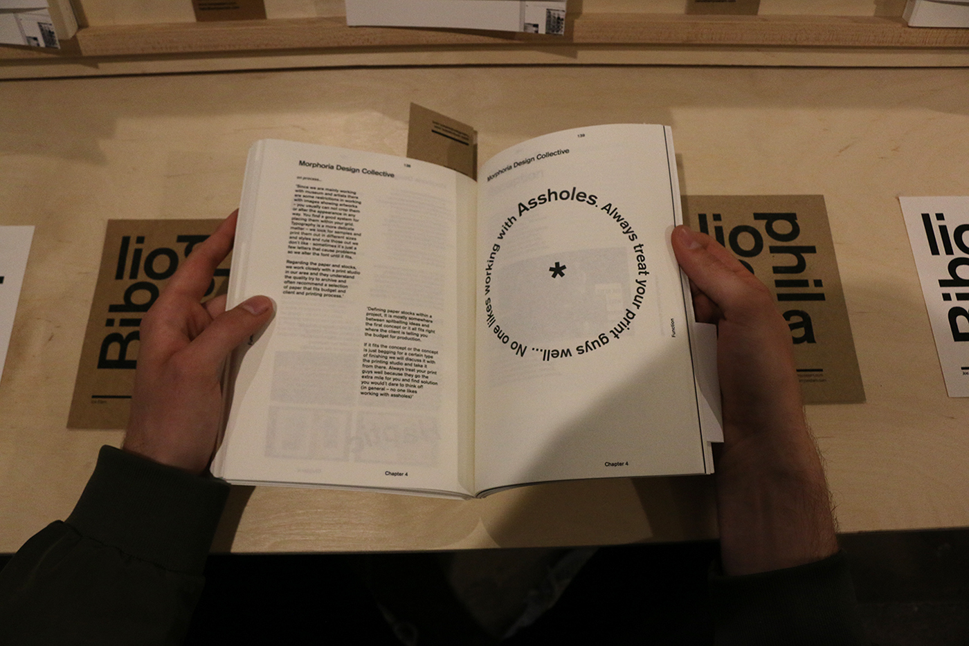 book design Bibliophilia Experimental Jetset dutch swiss Akzidenz Grotesk Bookbinding process german typography  
