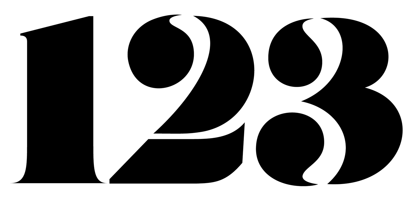 Numerals type design type lettering lettering numbers