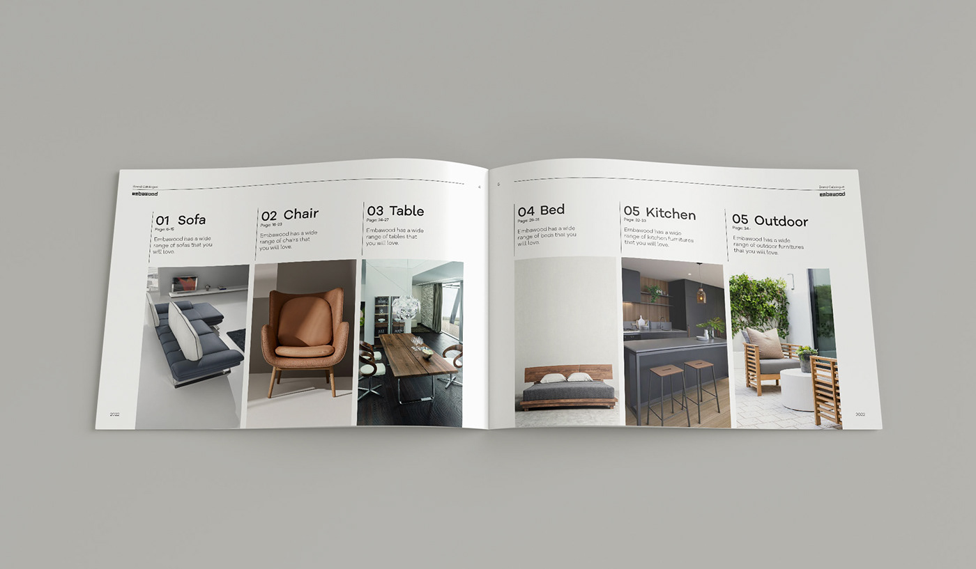Adobe InDesign brochure brochure design catalog Catalogue Catalogue design furniture Furniture Catalog InDesign Layout