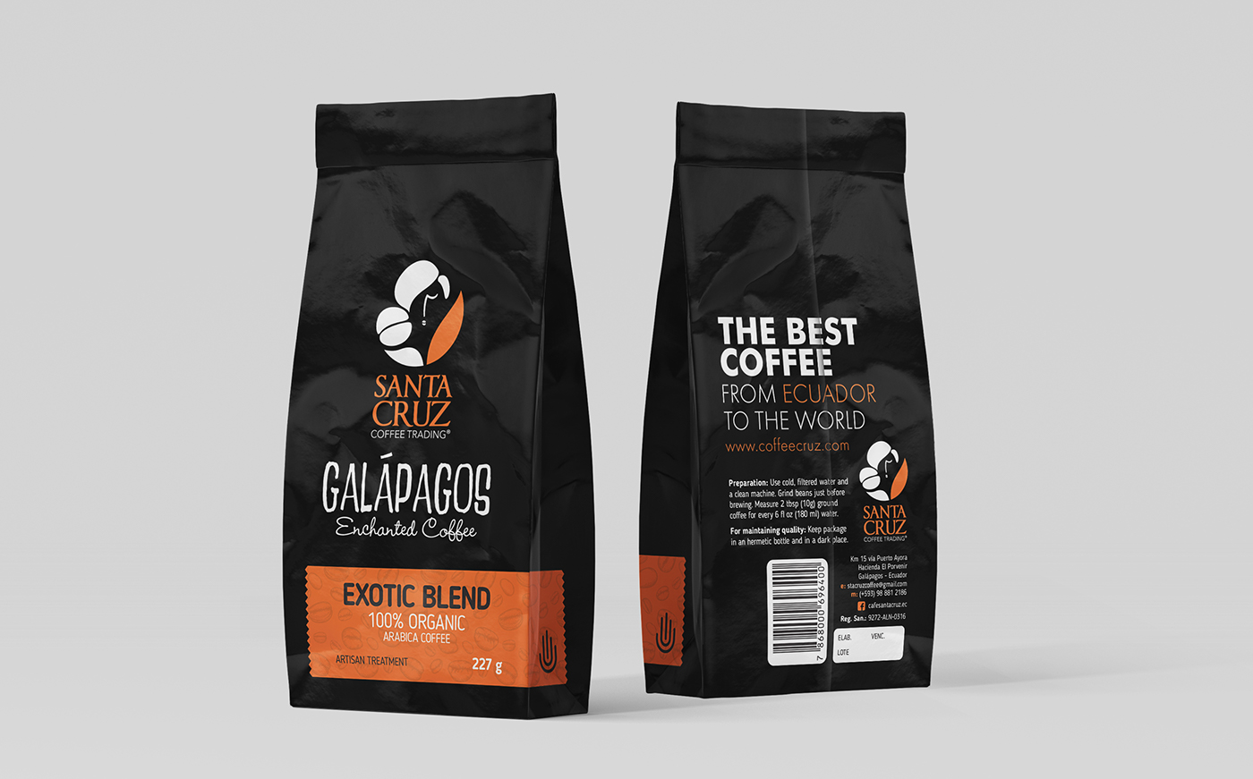 Coffee Ecuador beans black premium