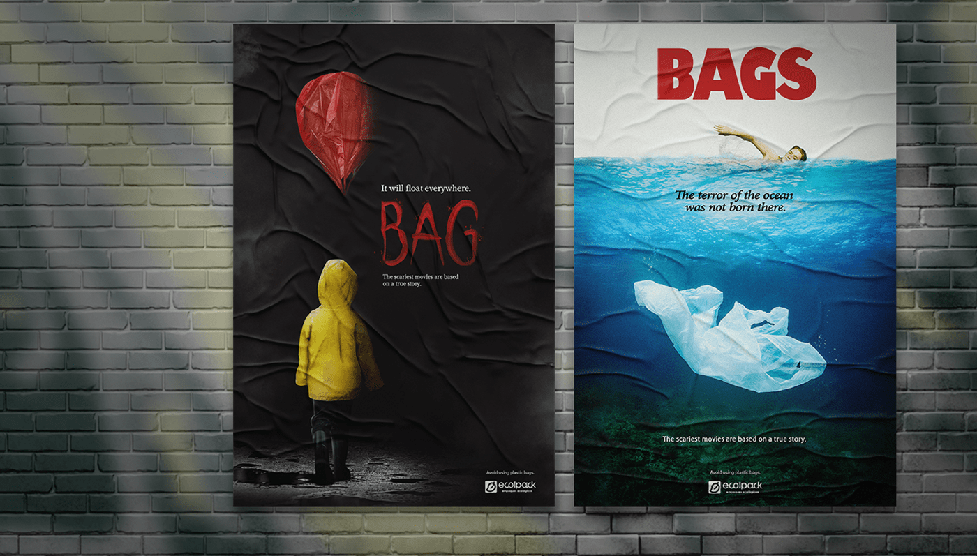 ecologico Ecuador horror movie Packaging poster print reciclaje Sustainable Wina