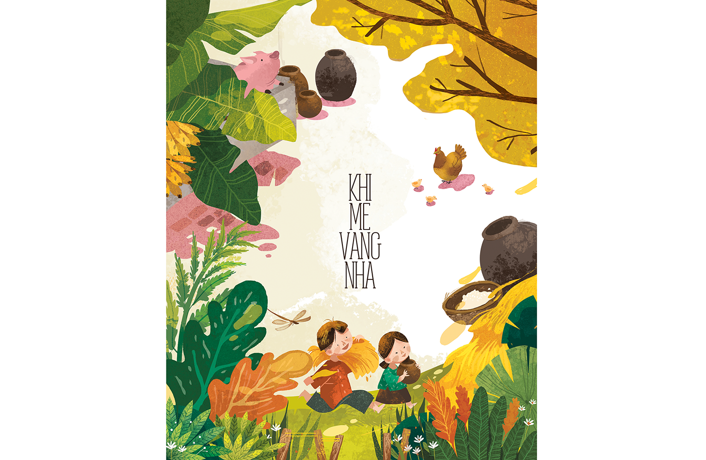 family kid illustration Picture book