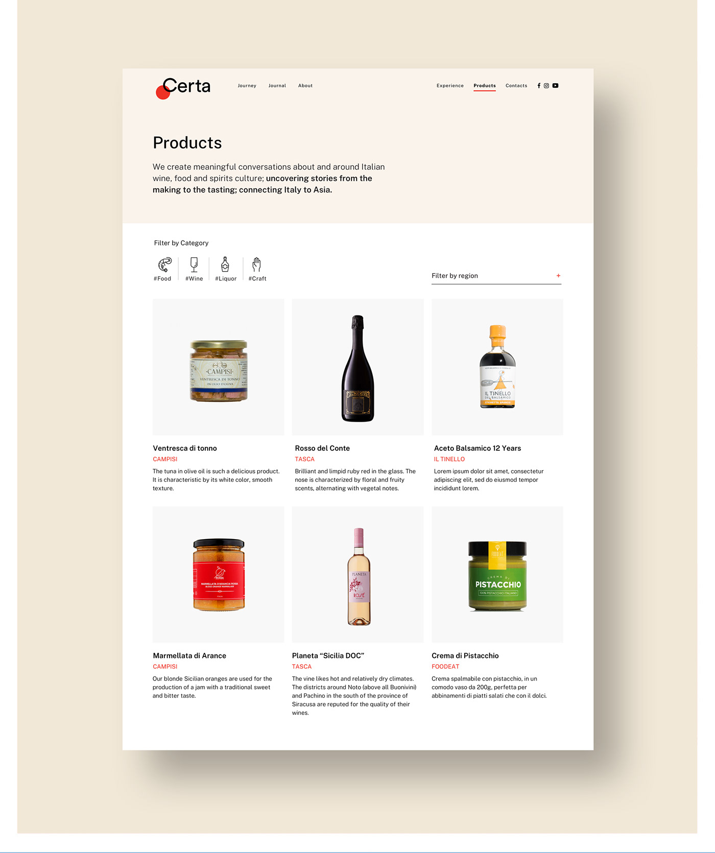 asia branding  Food  Italy logo Packaging Website wine UI ux