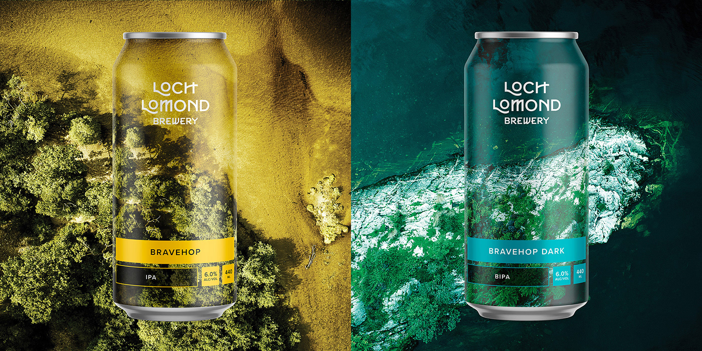 beer beerbranding branding  craftbeer graphicdesign LochLomond Packaging packagingdesign