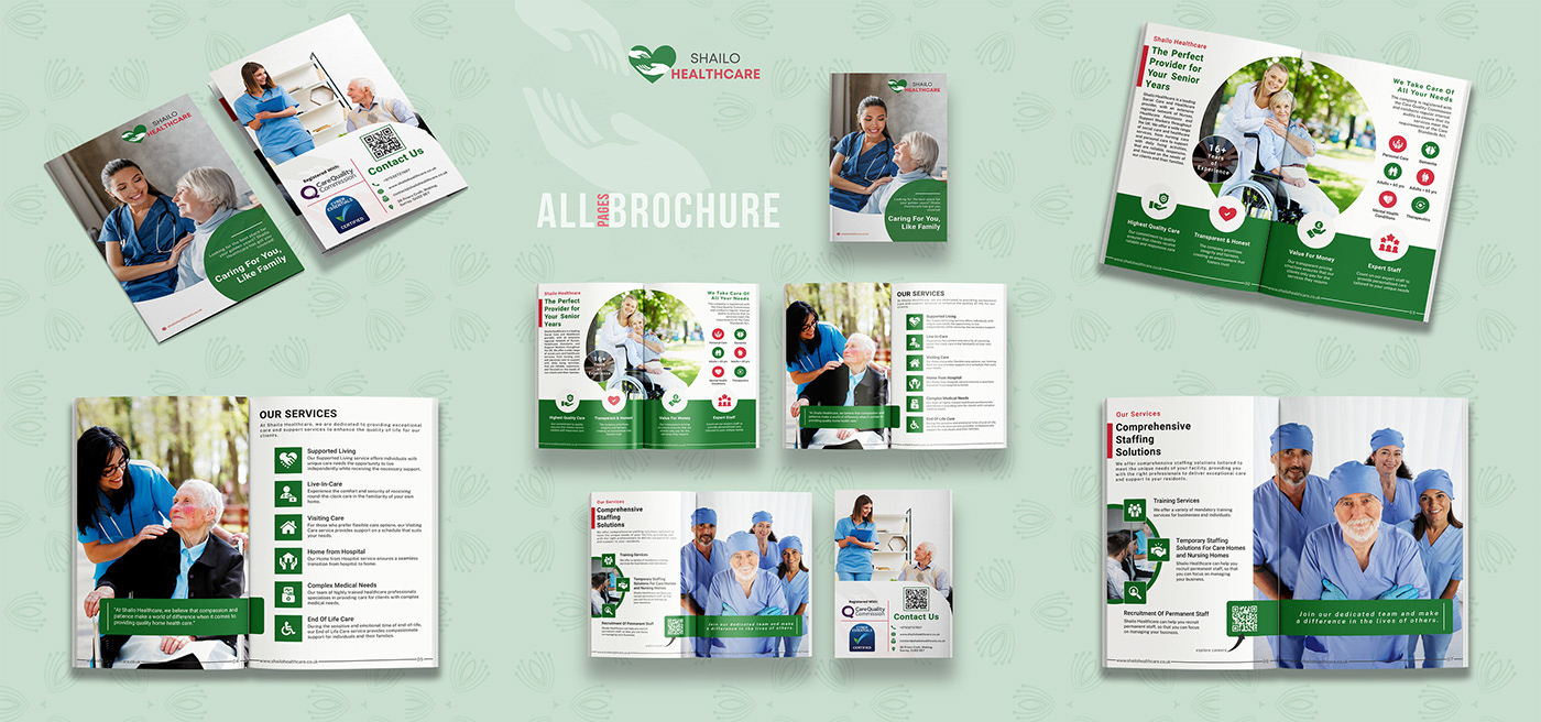 Brochures of a company designed by CodeDote