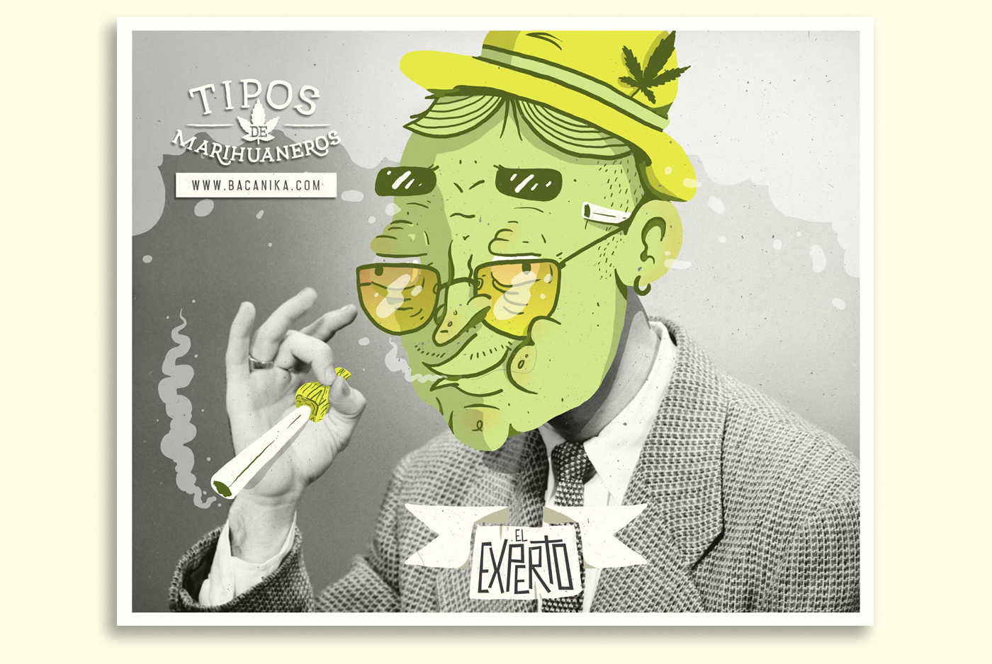weed marihuana smoke humor GVLN Bricollage collage colombia bacanika bogota