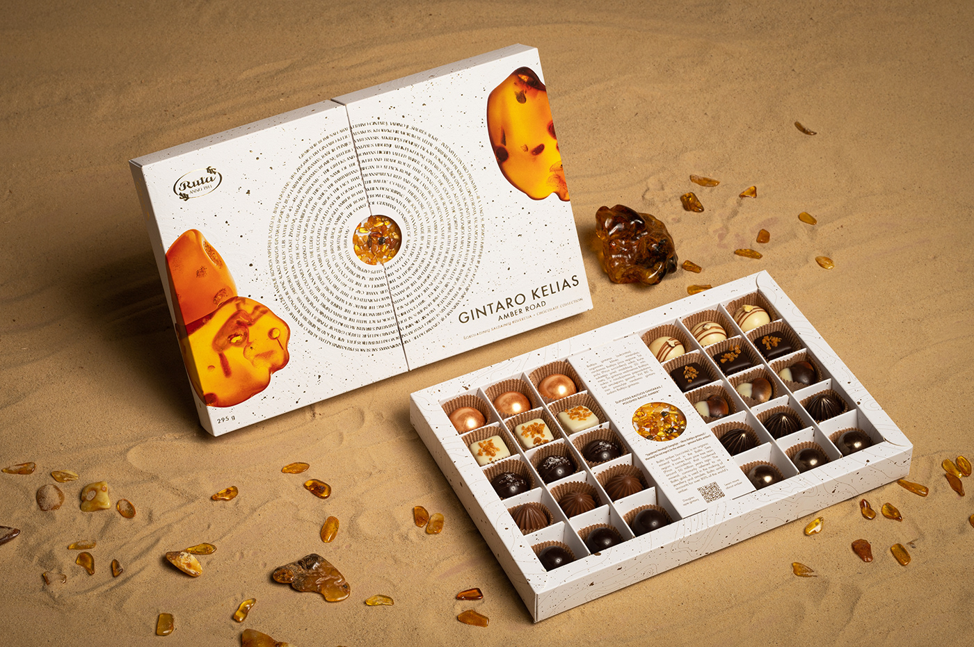 chocolate Packaging Confectionery luxury design package Amber lithuania Baltic