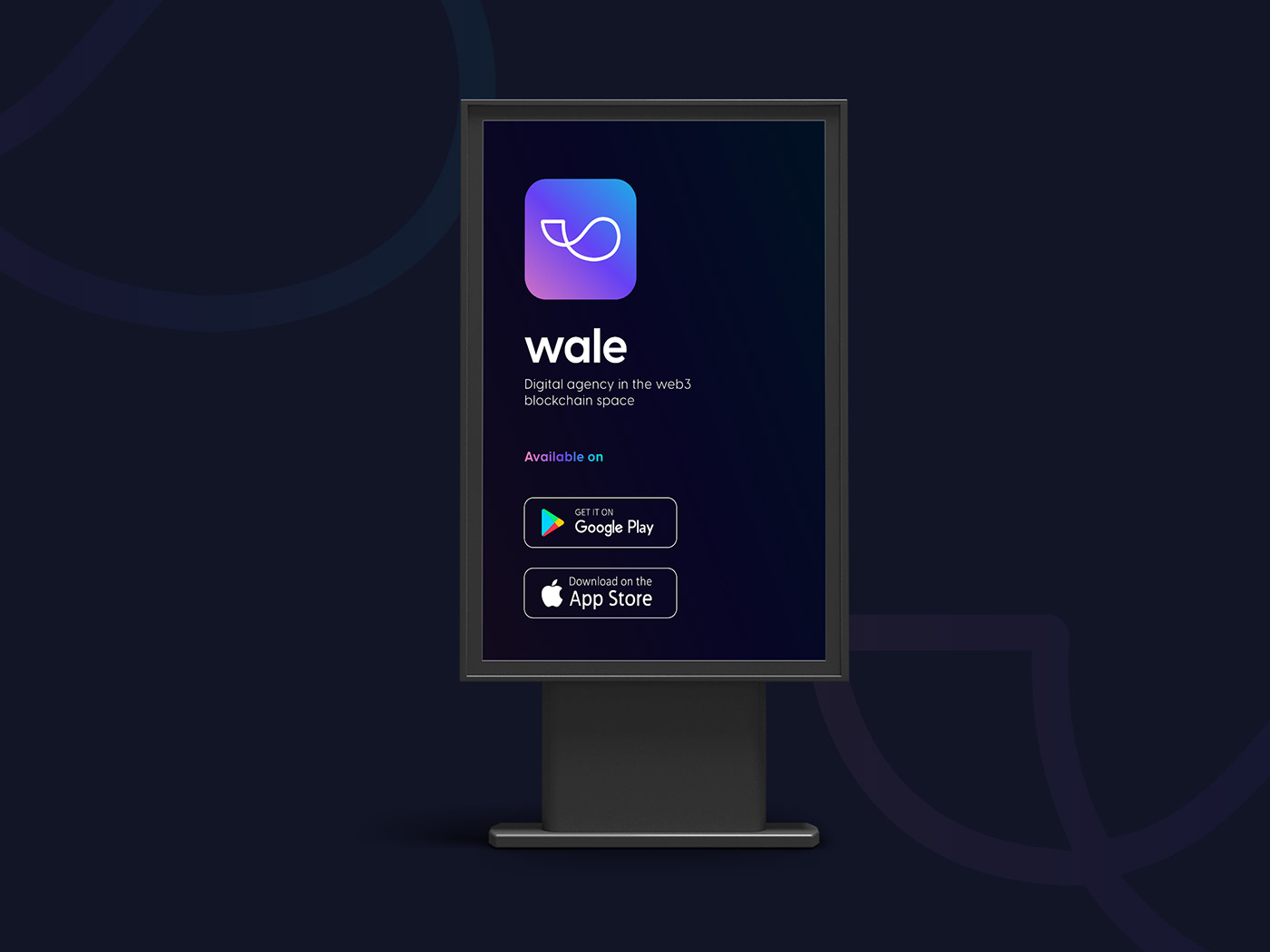 blockchain crypto currency digital marketing agency logo Logo Design Marketing Agency Logo Wale web3 Whale