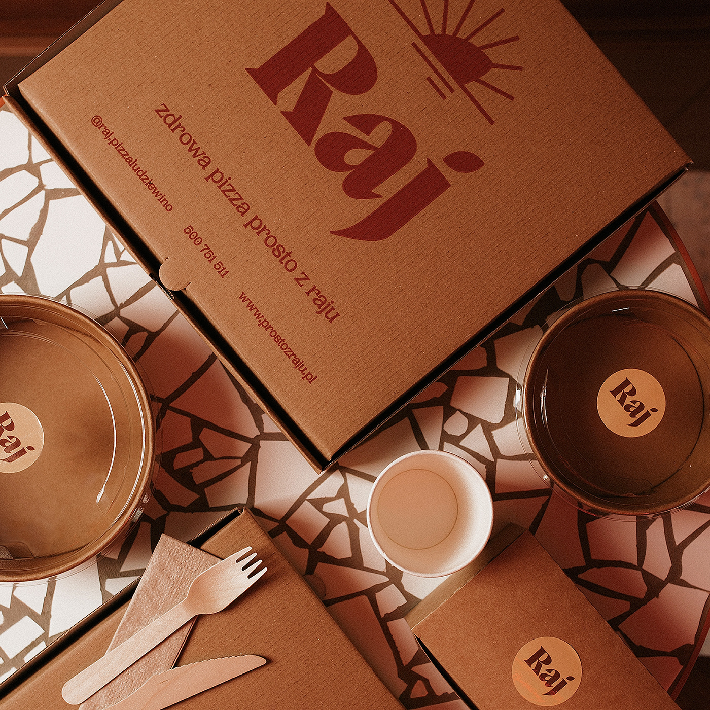 Food  identity package restaurant box branding  design gluten free menu Pizza