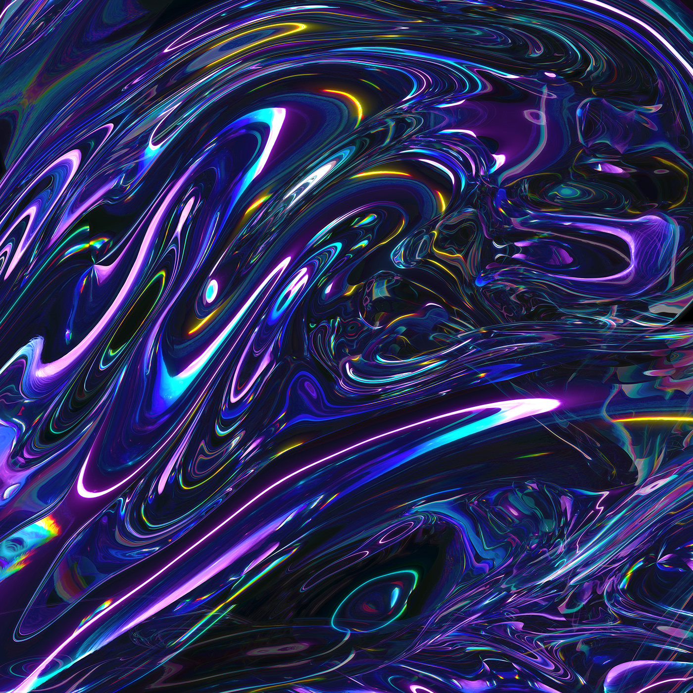 3D abstract cinema4d cloth glow octane rainbow simulation texture weird