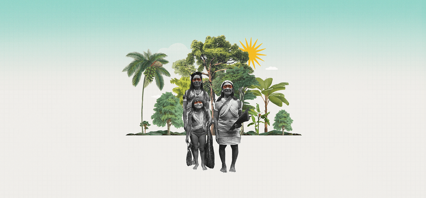 Amazon collage earth feminism indigenous