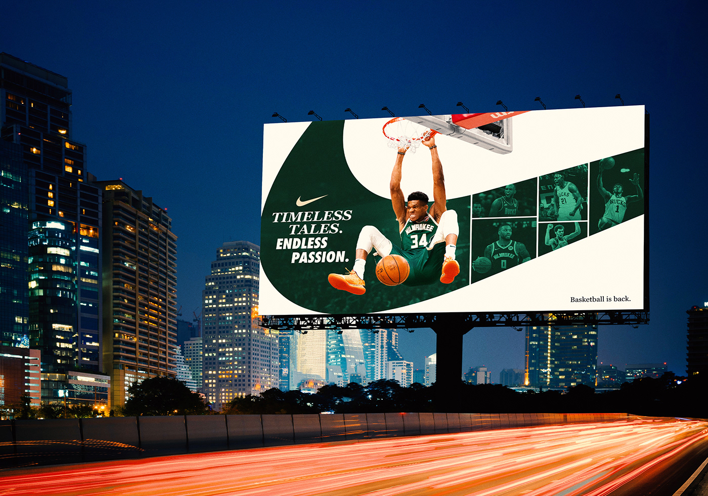 NBA basketball Nike sports sport graphic design  art direction  campaign SMSports Sports Design