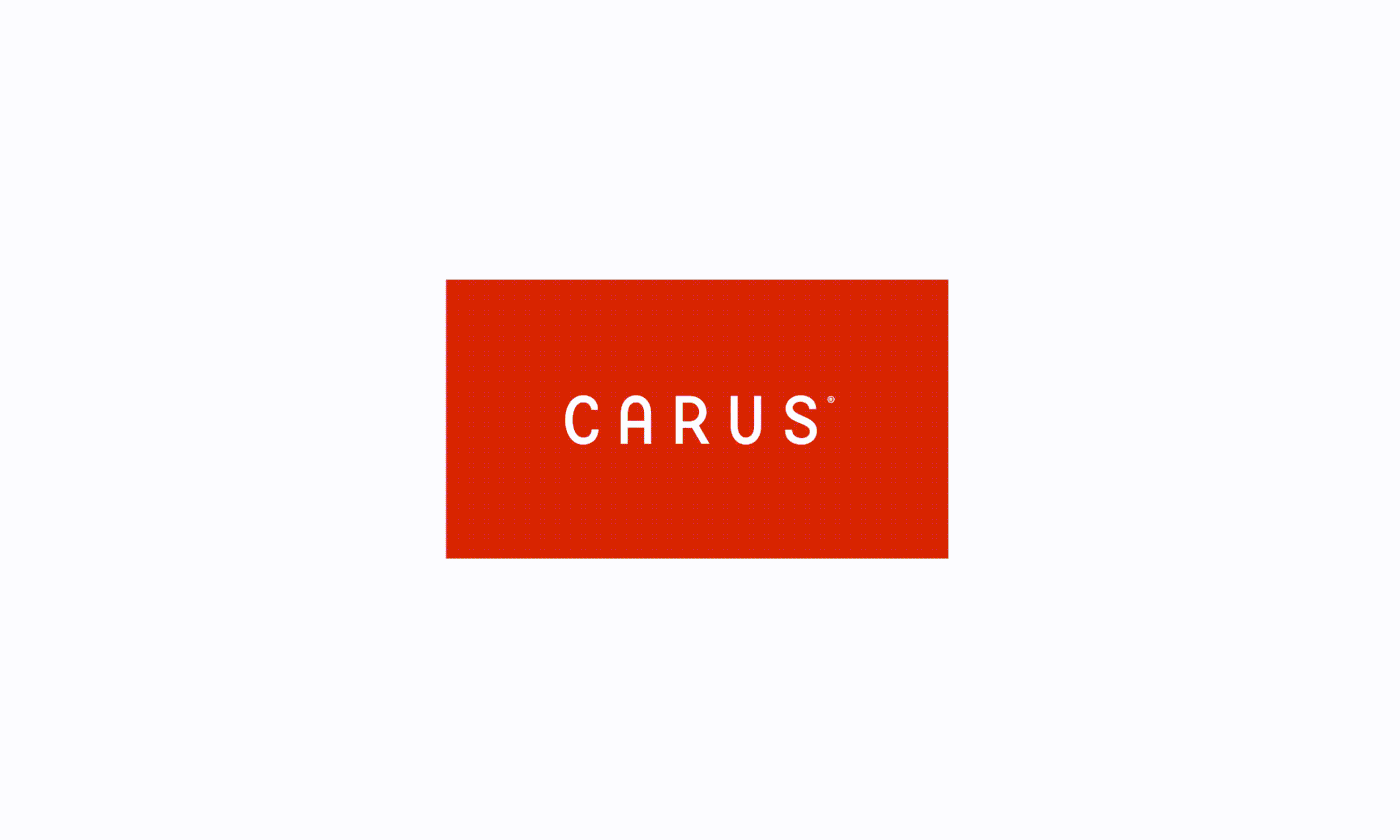 CARUS flooring branding  identity Interior red White carpet flexible Responsive