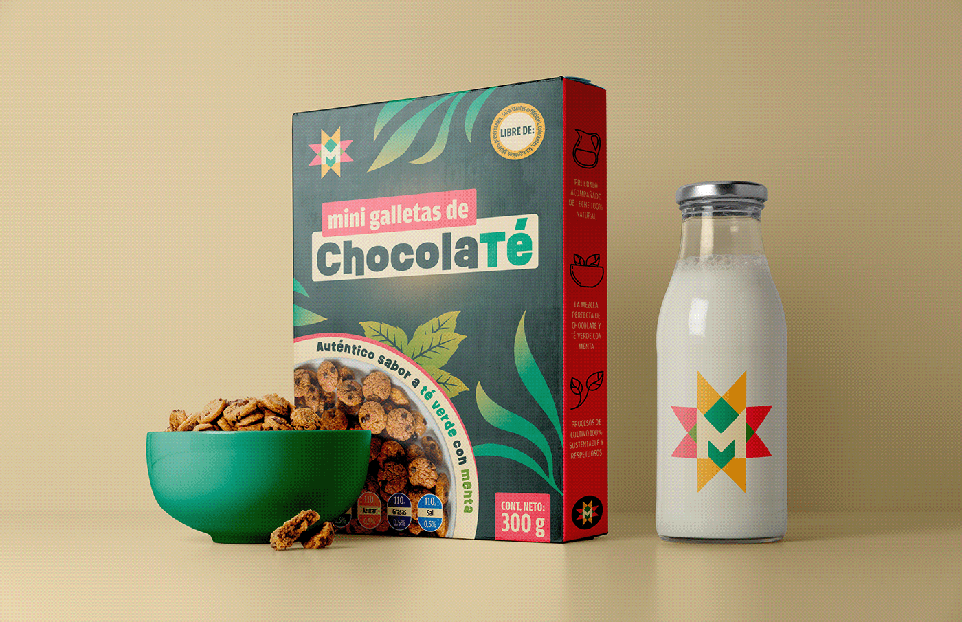 cereal box Cereal tea cookies Packaging packaging design product design Adobe Portfolio