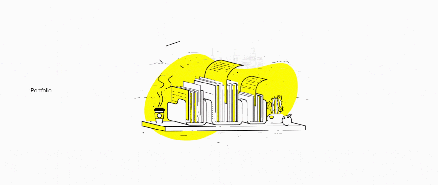 yellow minimal interaction M&M's agency clean lemon studio banana creative