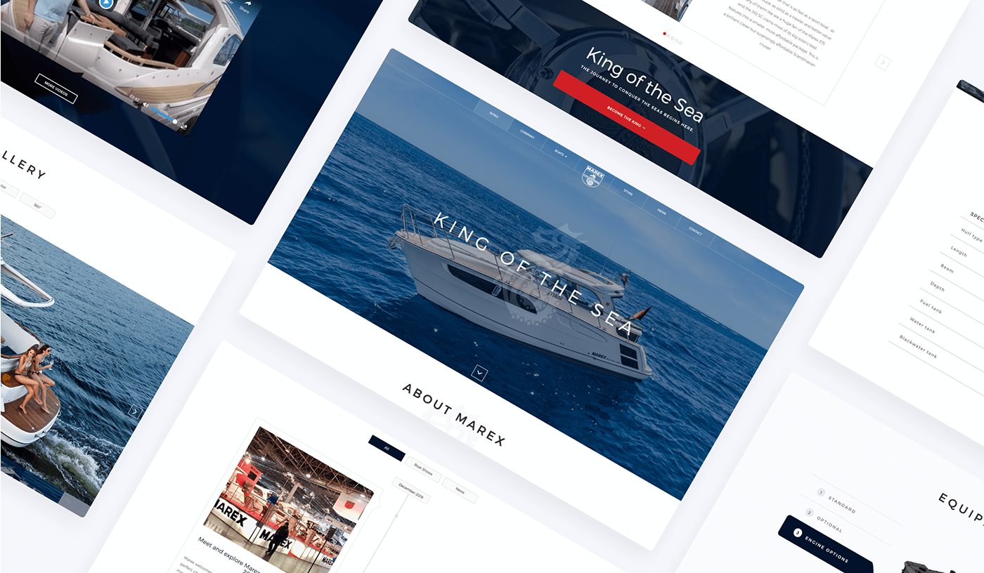 boat e-commerce motorboats ui design UX design ux/ui Web Design  yacht