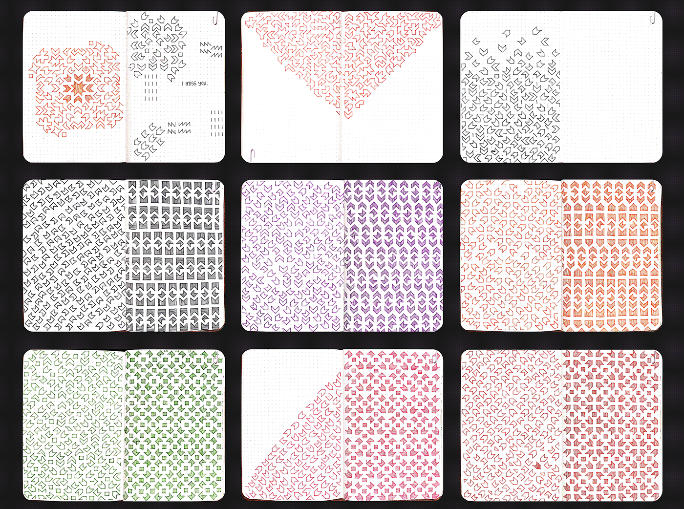 pattern dots geometric tesselation