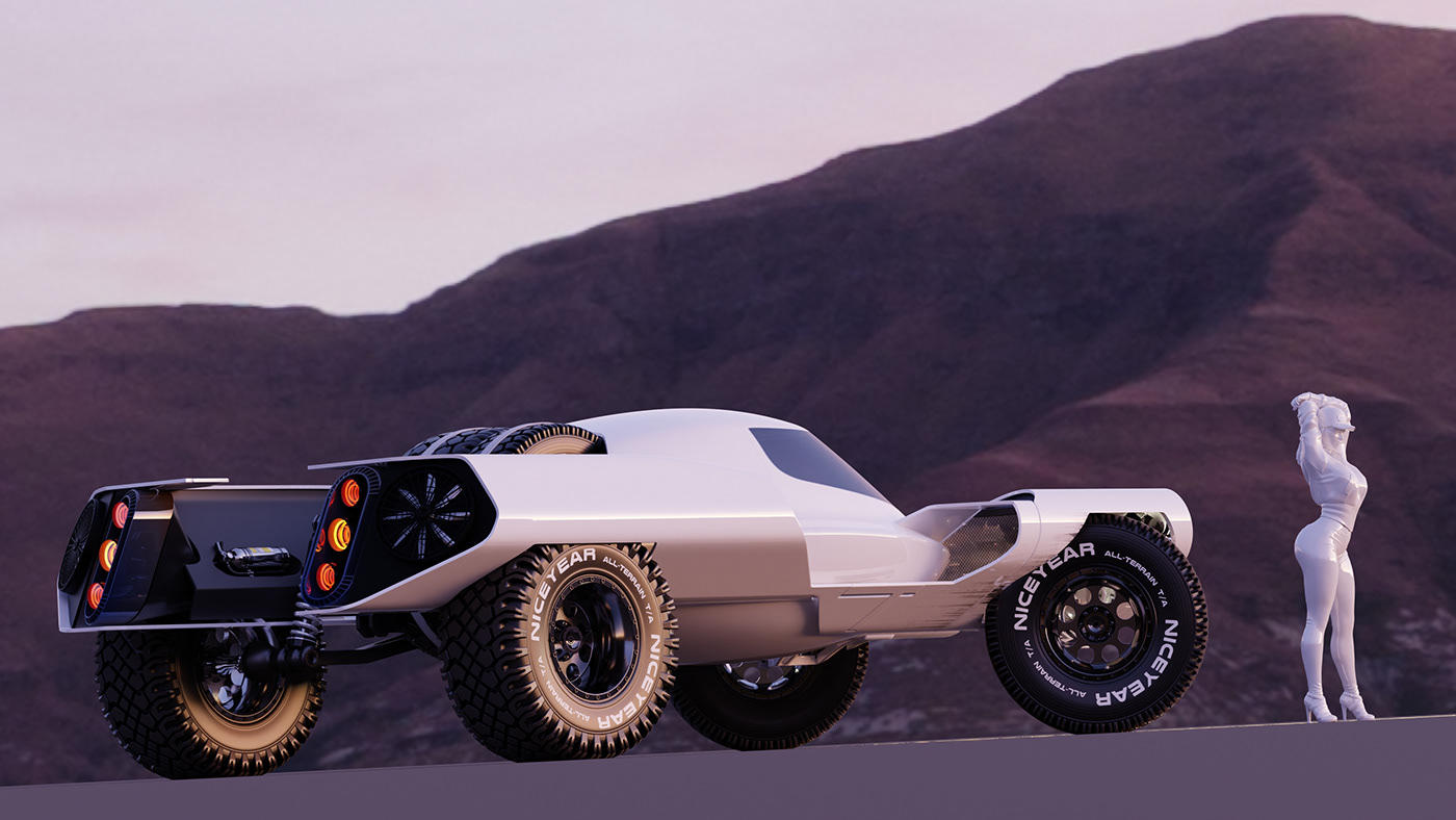 3D car design dakar Offroader rally