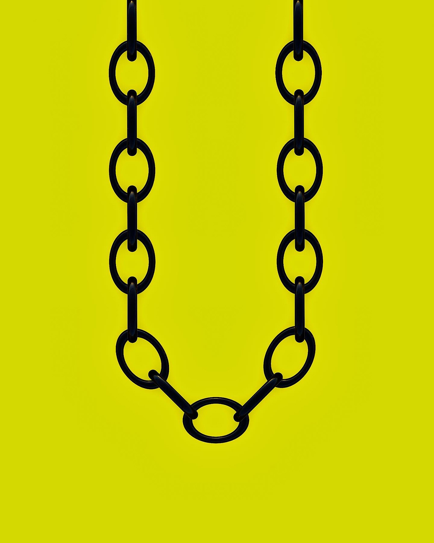 3D chains ILLUSTRATION  minimalistic Necklace