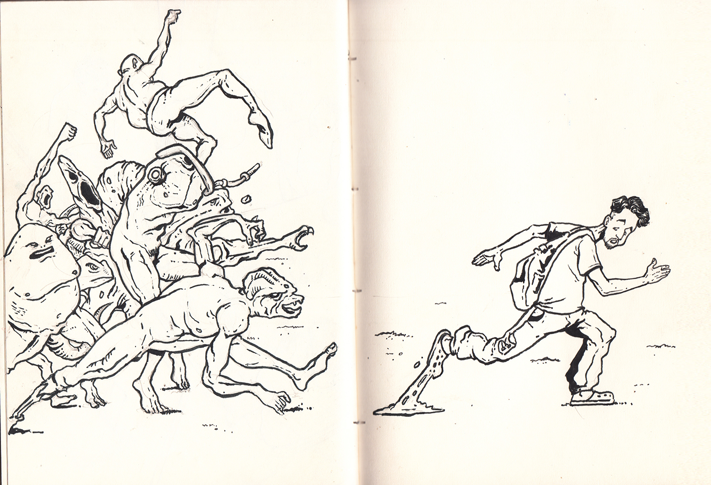 sketchbook inking ILLUSTRATION 