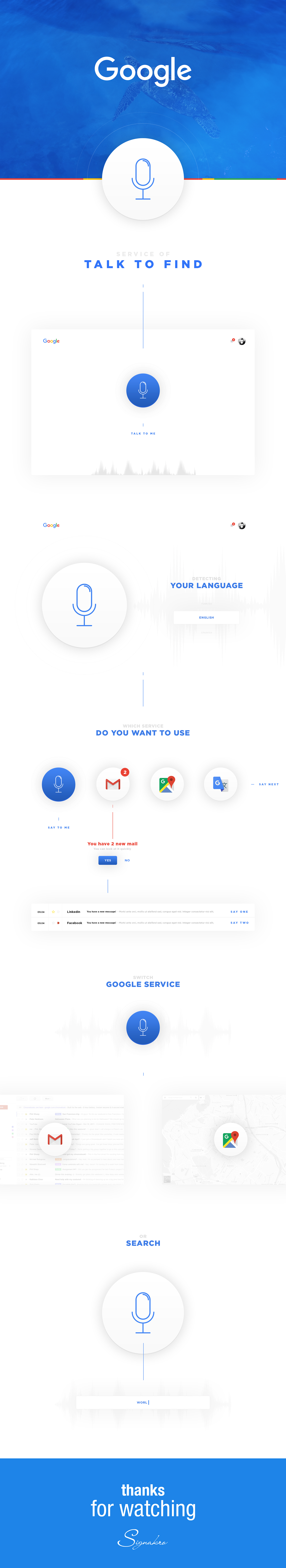 google UI ux design Web talk service Project