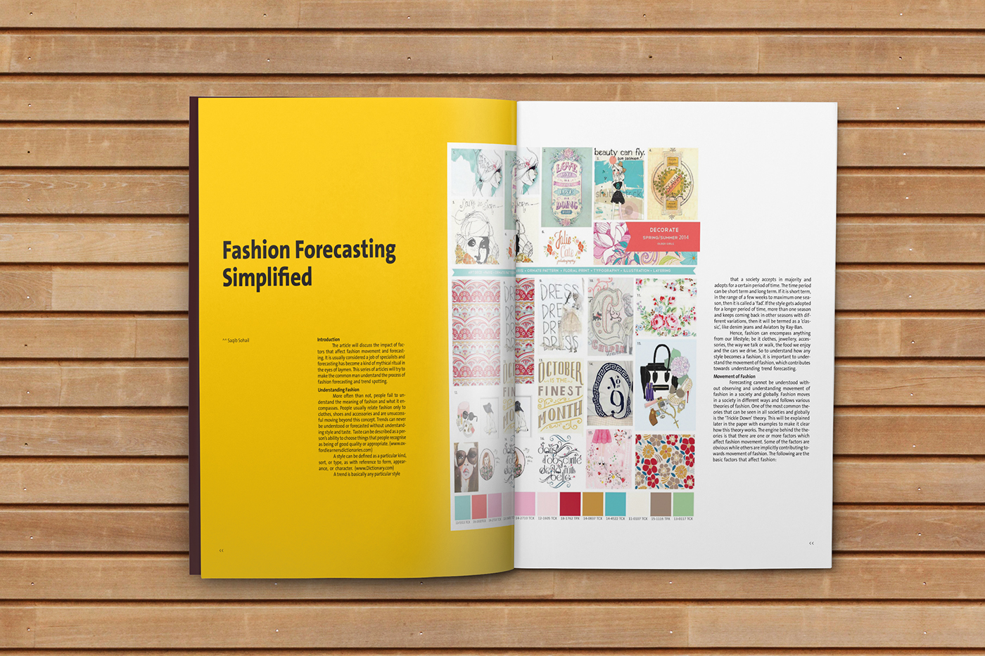 magazine dubai editorial Layout graphic InDesign