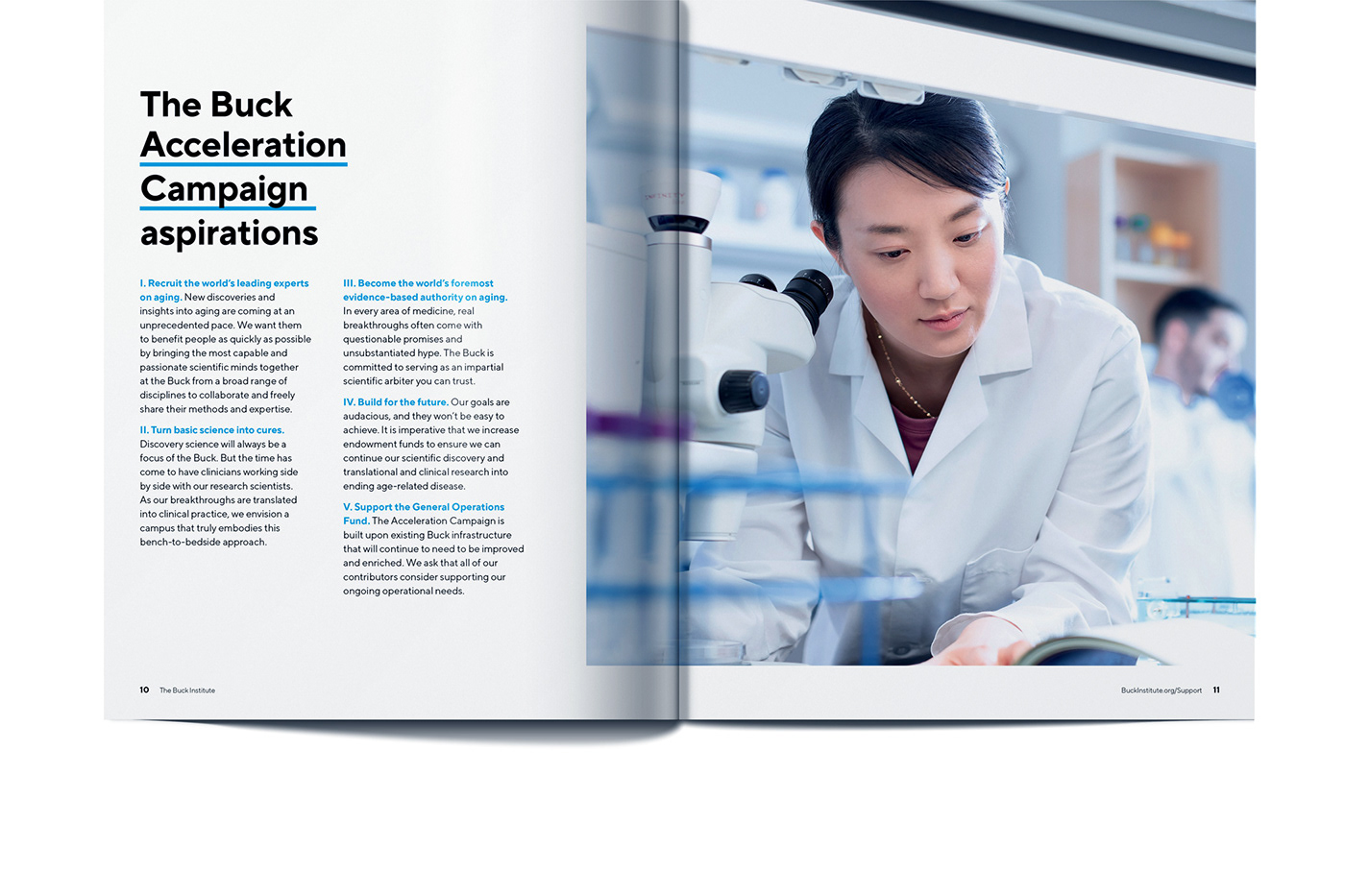 branding  brochure buck Health institute Photography  research retouching  science Web Design 