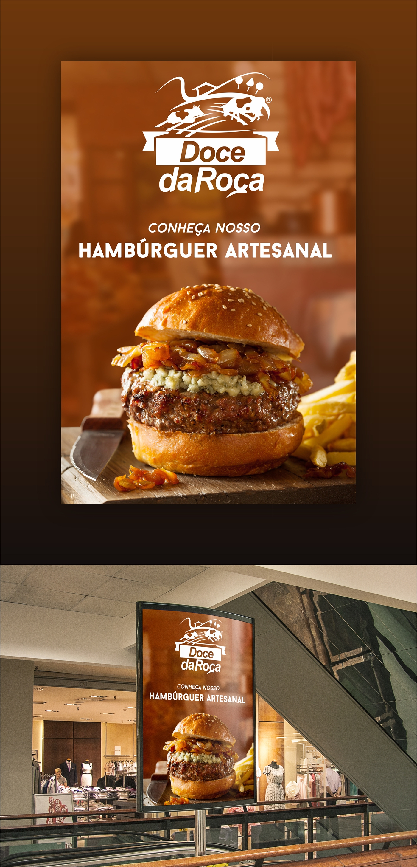 banner hamburguer Food  Doce Roca