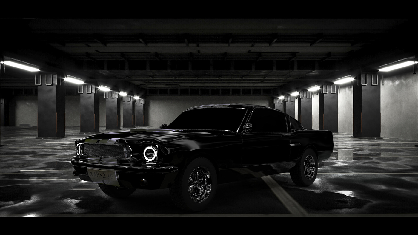 3d modeling car Mustang 3D car 3D  car 360 Cars Vehicle car 3d modeling mustang1969