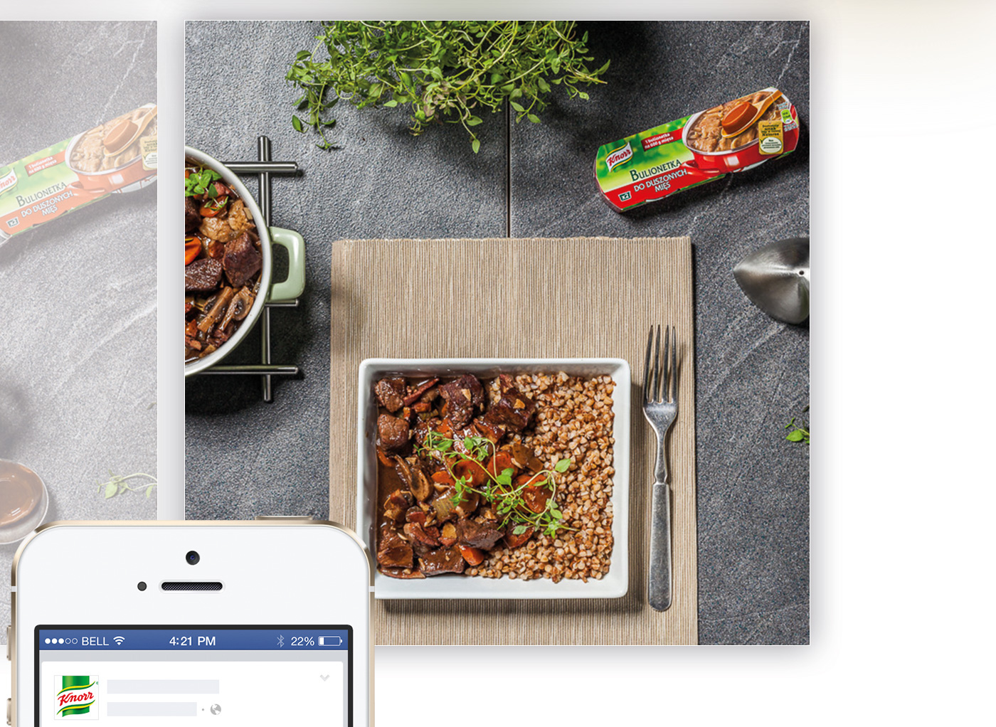 Adobe Portfolio Knorr Food  foodporn bulionetka facebook campaign