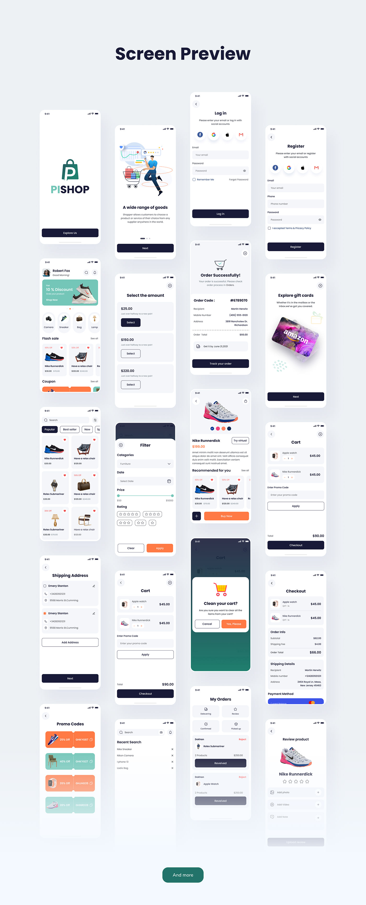 Mobile UI clean e-commerce ecommerce app minimalist online store shop store ui design ui ux