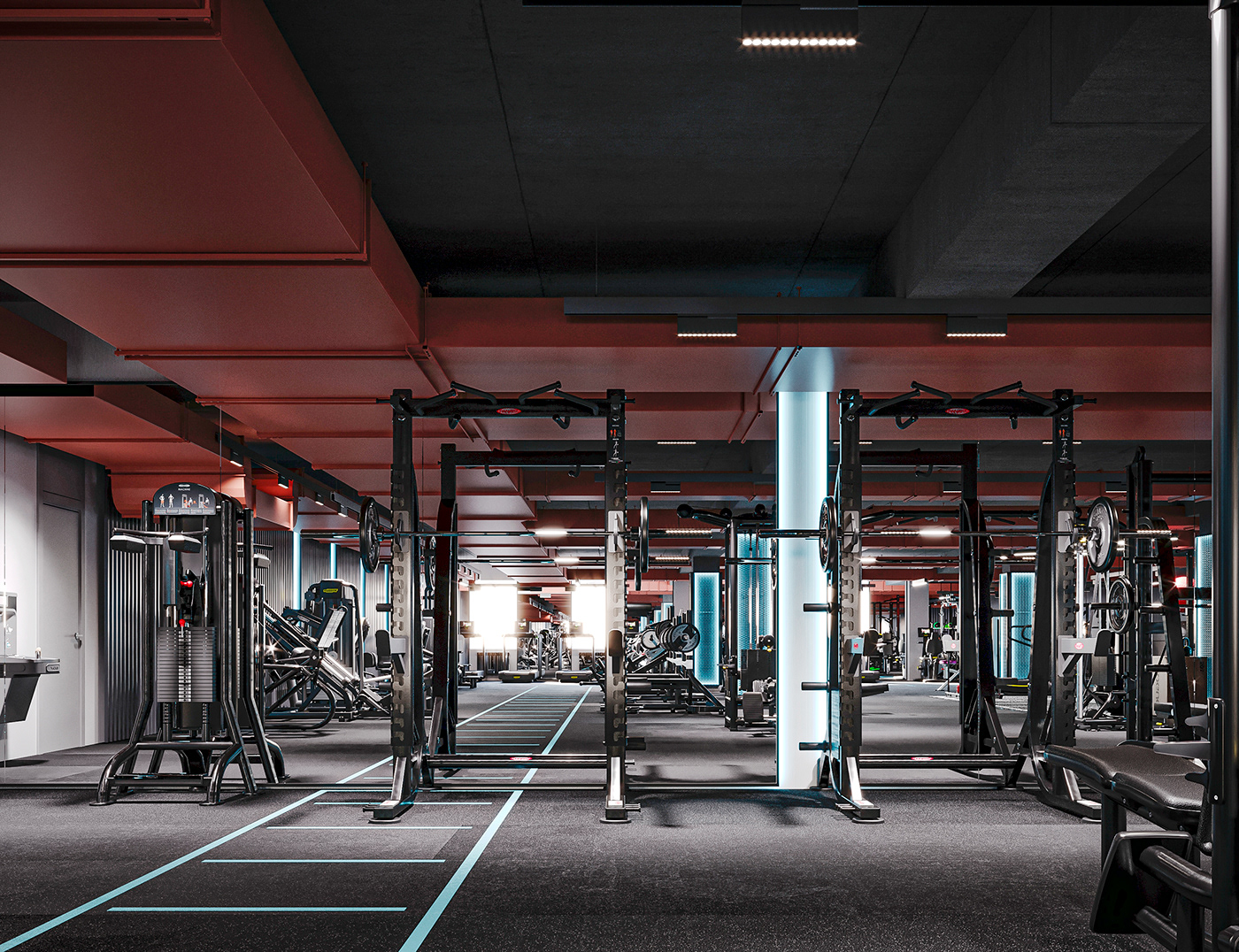 fitness Fitness Design gym gym designs gym interior interior design  sport Technogym спортзал тренажерный зал