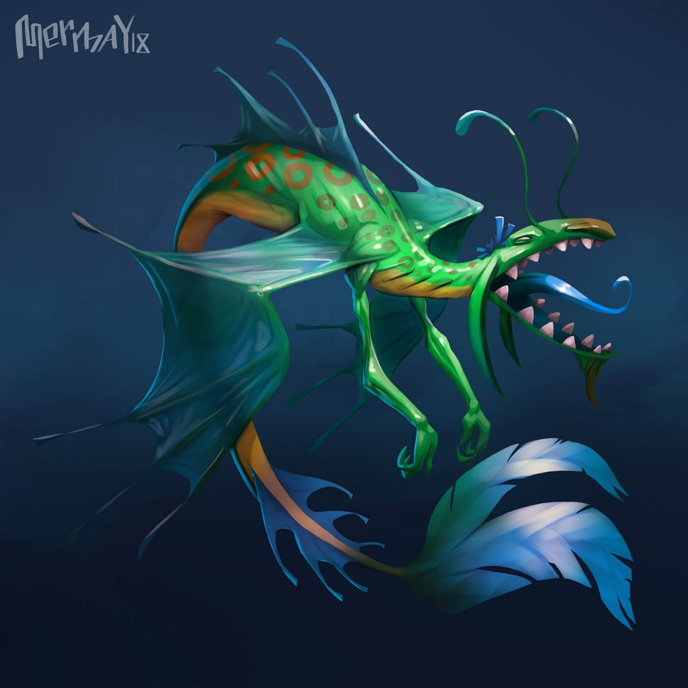 mermay mermaid Character design art digital ILLUSTRATION  CGart Drawing 