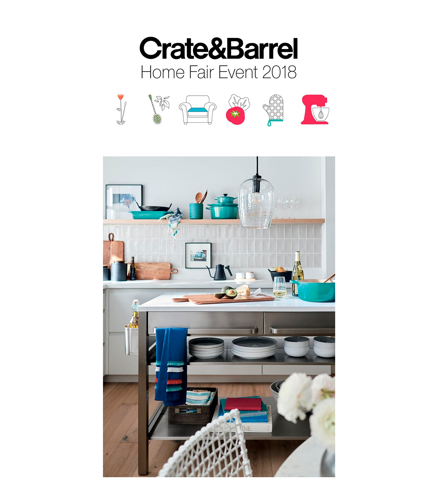 branding  design ILLUSTRATION  icons motiondesign Socialmedia facebook instagram ads Crate&Barrel