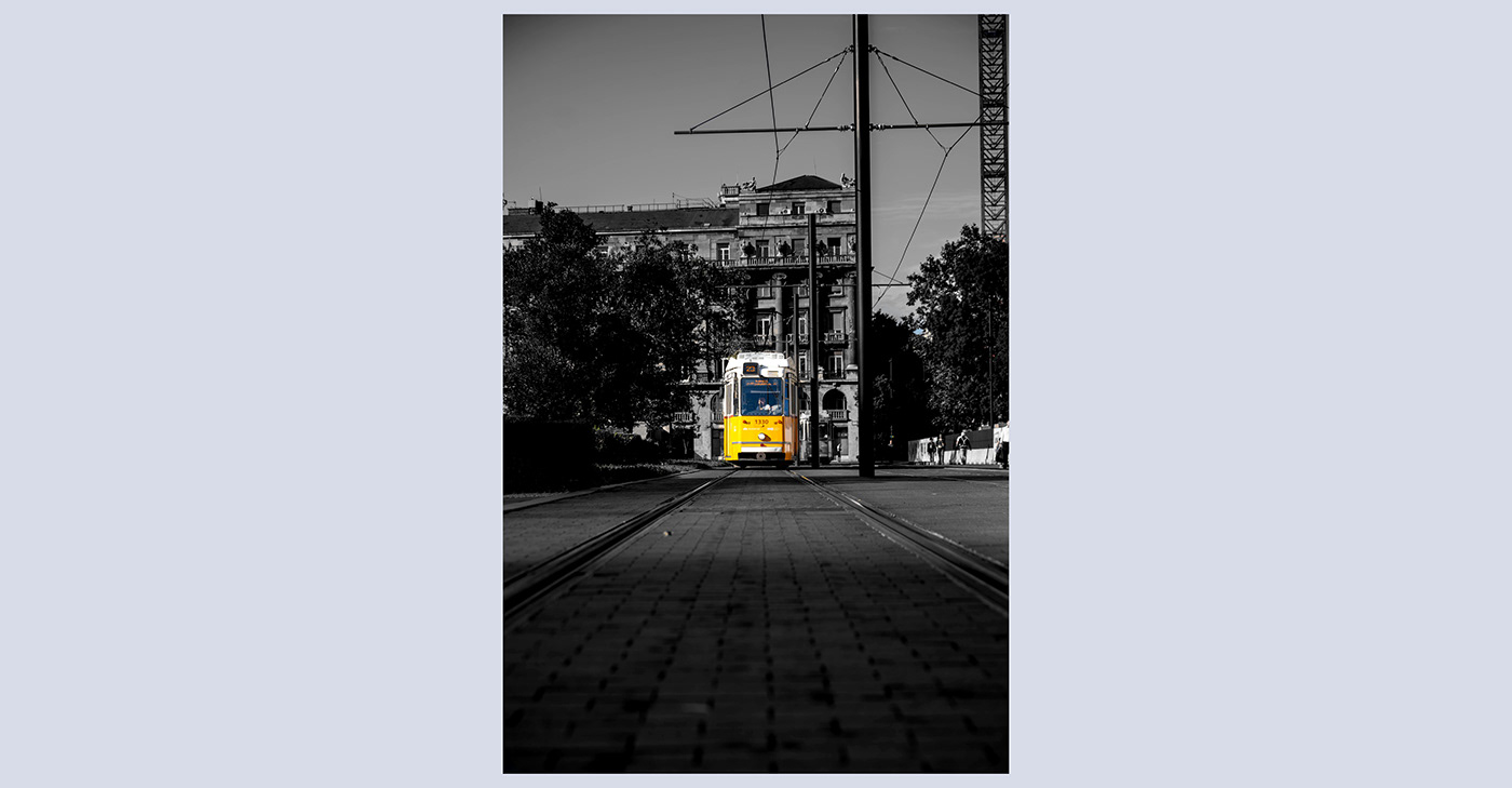 Photography  tramway panasonic lumix budapest Hongrie photoshop city color