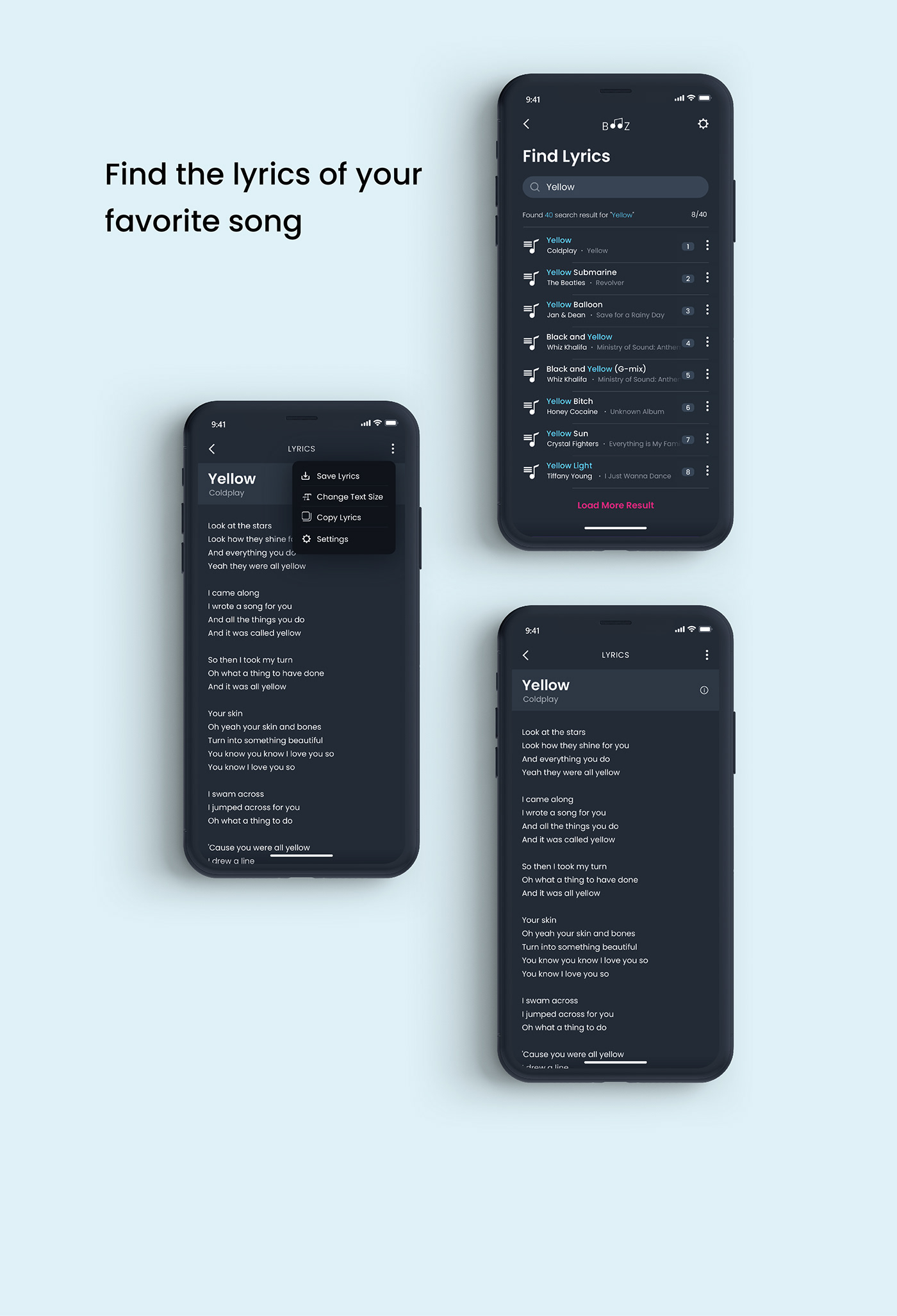 UI ux minimal dark Music Player music app equalizer interaction music app