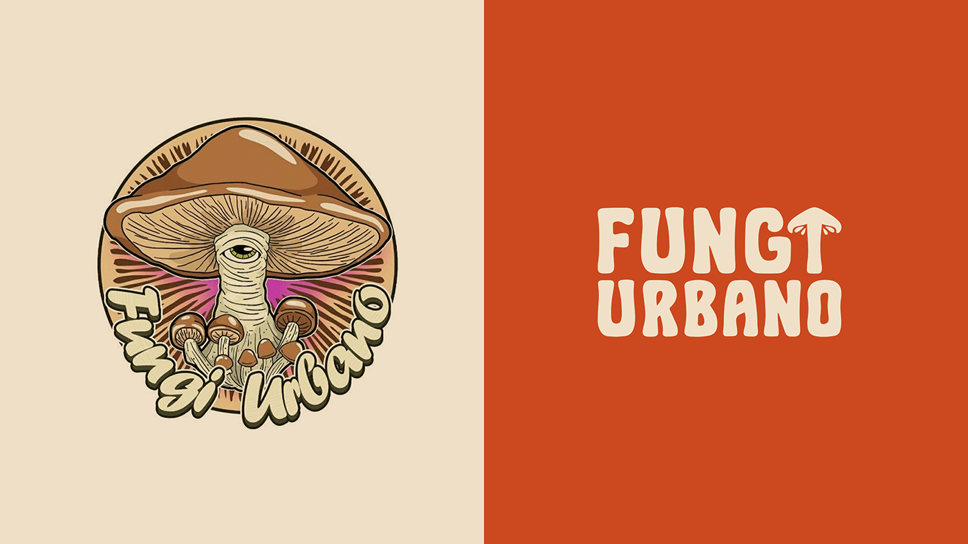 design Drawing  fantasy Food  Fungi mushroom plants rebranding vintage wizard
