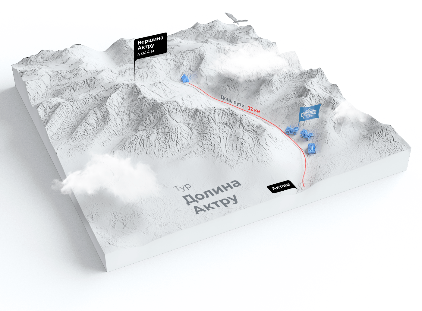 3D ILLUSTRATION  infographic map clean corporate city concept minimal Website
