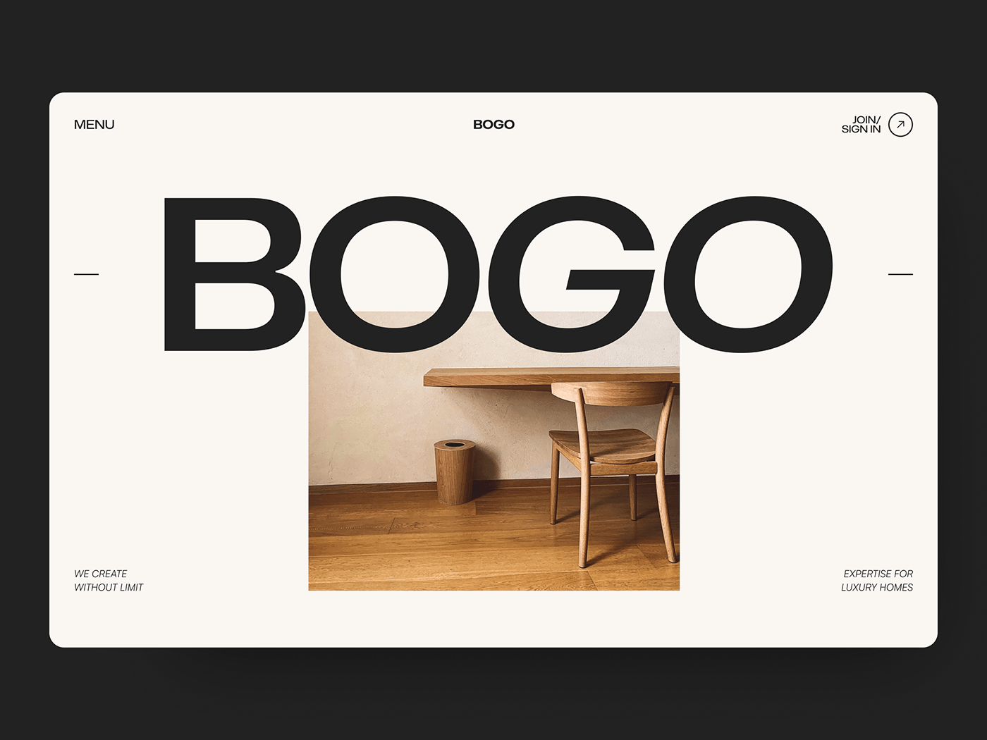 Bogo - Real Estate Landing Page Design