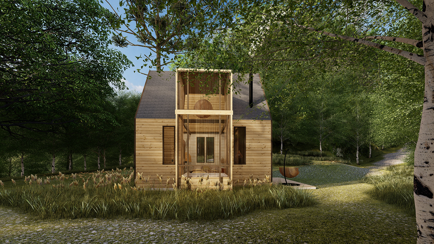 architecture cabin escandinavo hygge Landscape Nature tiny house