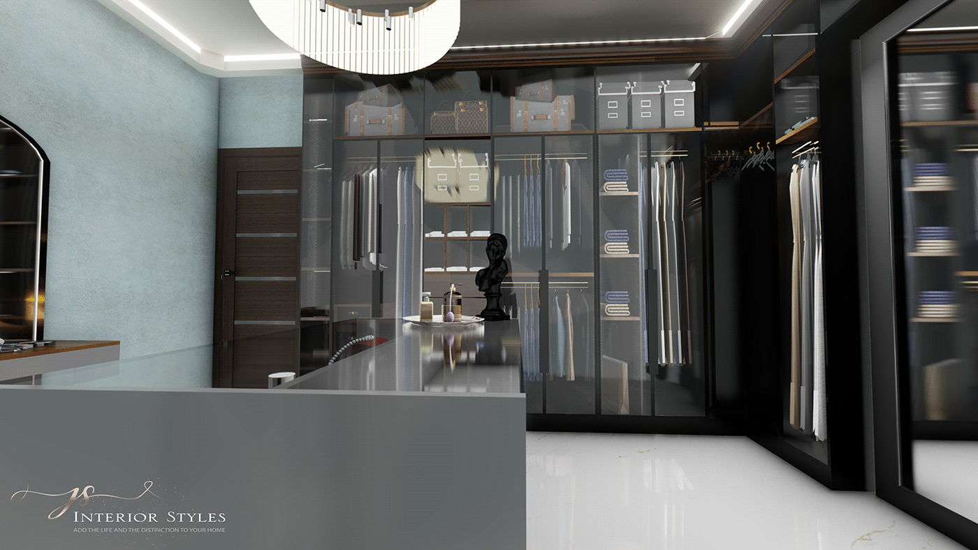 3D design dressing room Interior lumion modern SketchUP