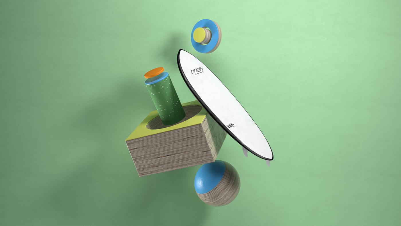 3D design creative surfboards Surf surfboard digitalart abstract