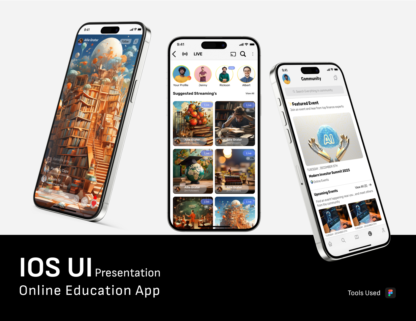 ui design iOS App e learning app courses Coursera udemy Mobile app Figma UI/UX