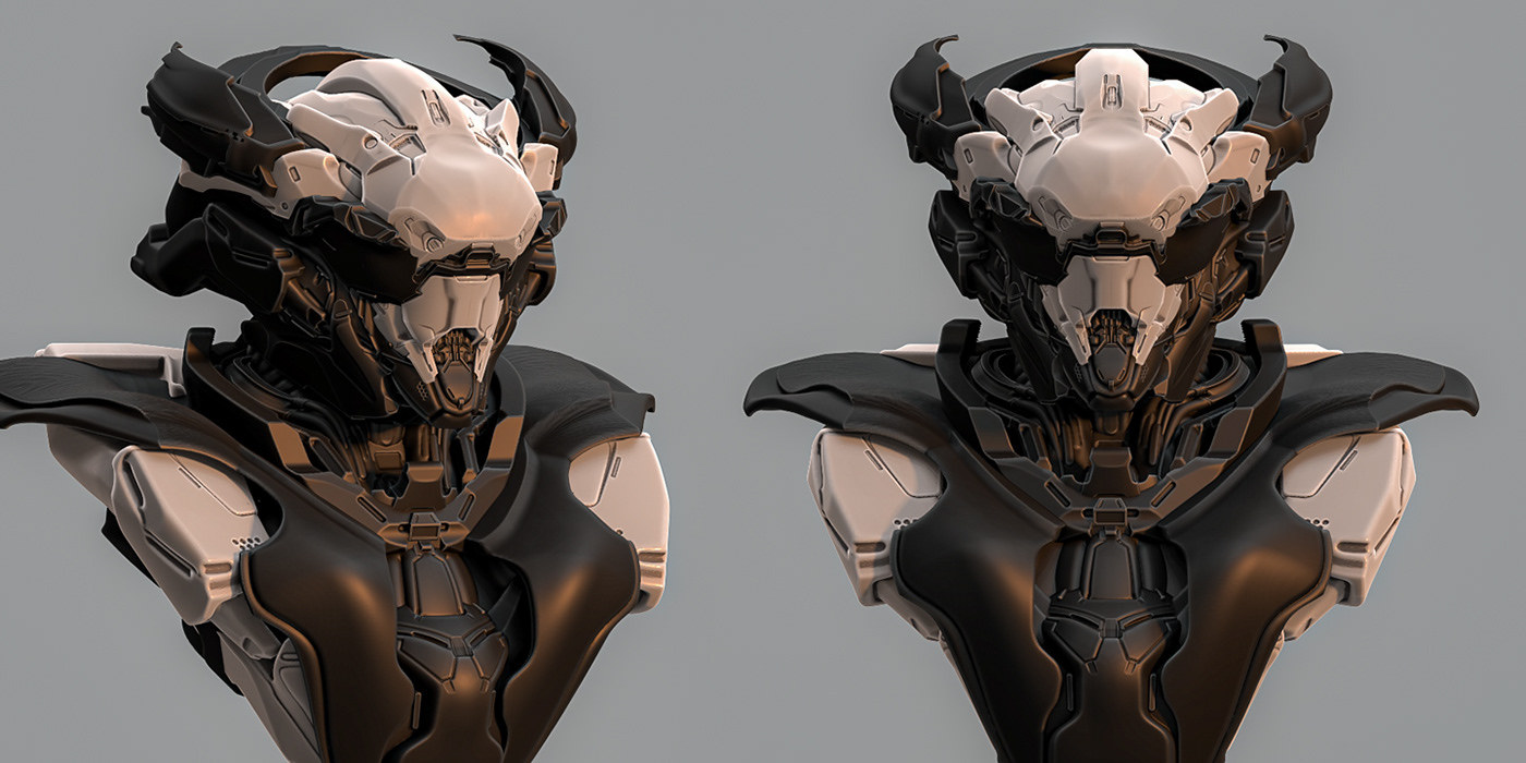 Scifi futuristic Technology Cyberpunk science fiction alien fantasy ILLUSTRATION  characters robot