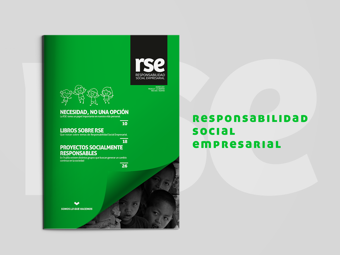 responsabilidad social Eitorial diseño diagramación revista empresarial rse huayno