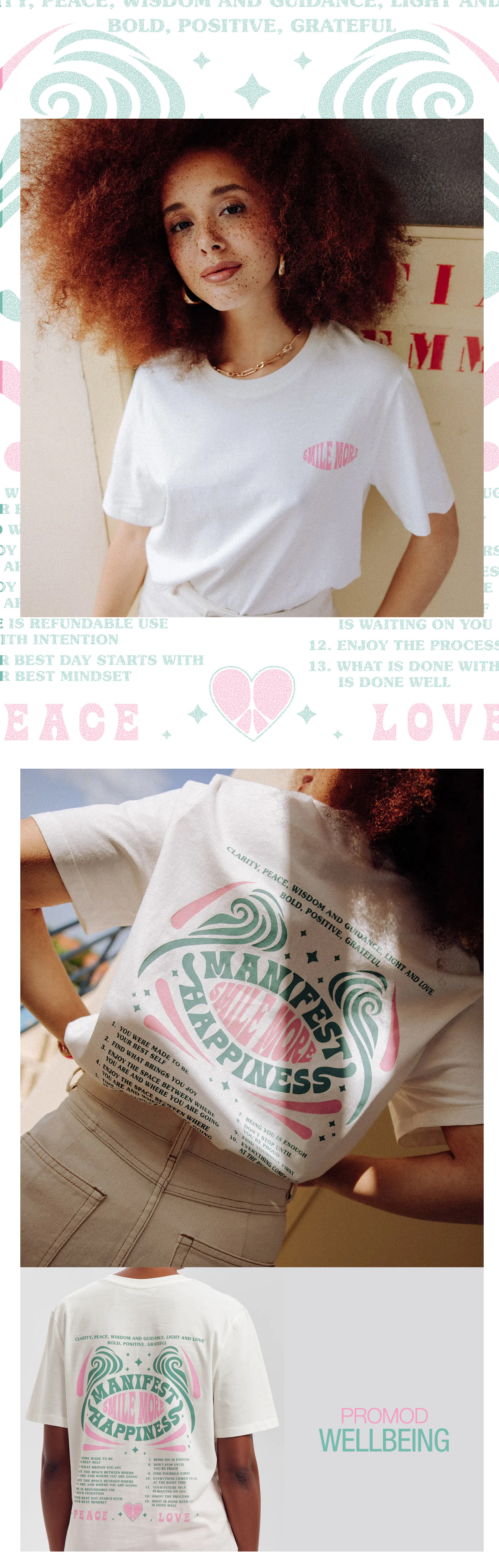 wellbeing Love peace woman t-shirt Clothing Fashion  Style