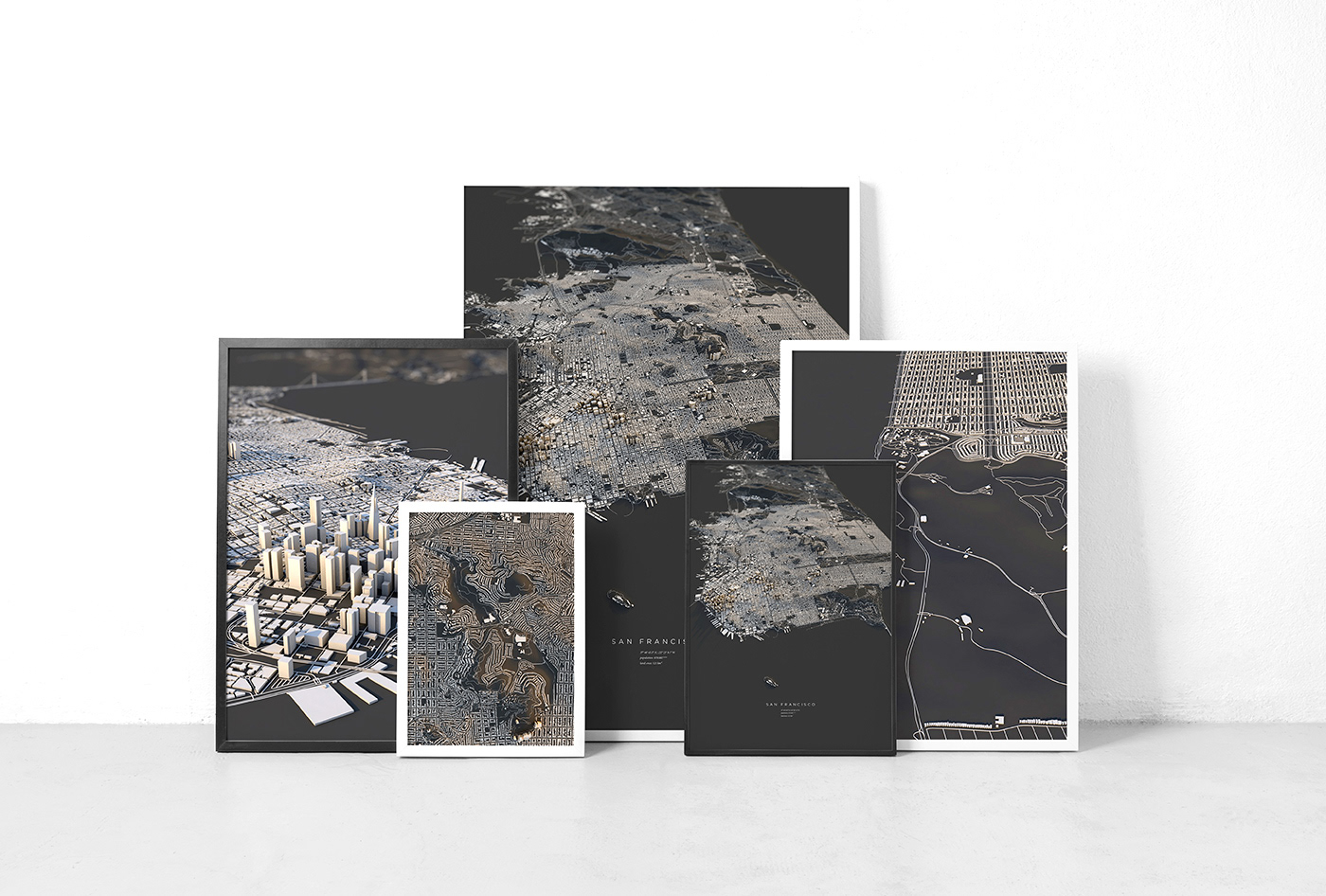 mapdesign san francisco architecture city maps 3d art maps poster cartography from above Luis Dilger