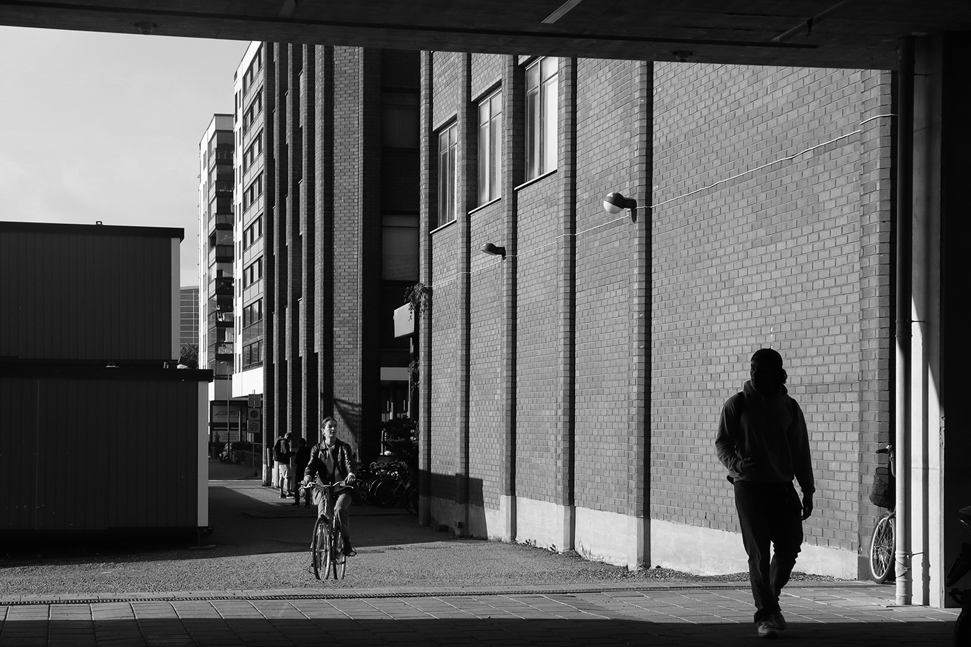black and white street photography Urban city architecture people People Photography Photography  finland Turku