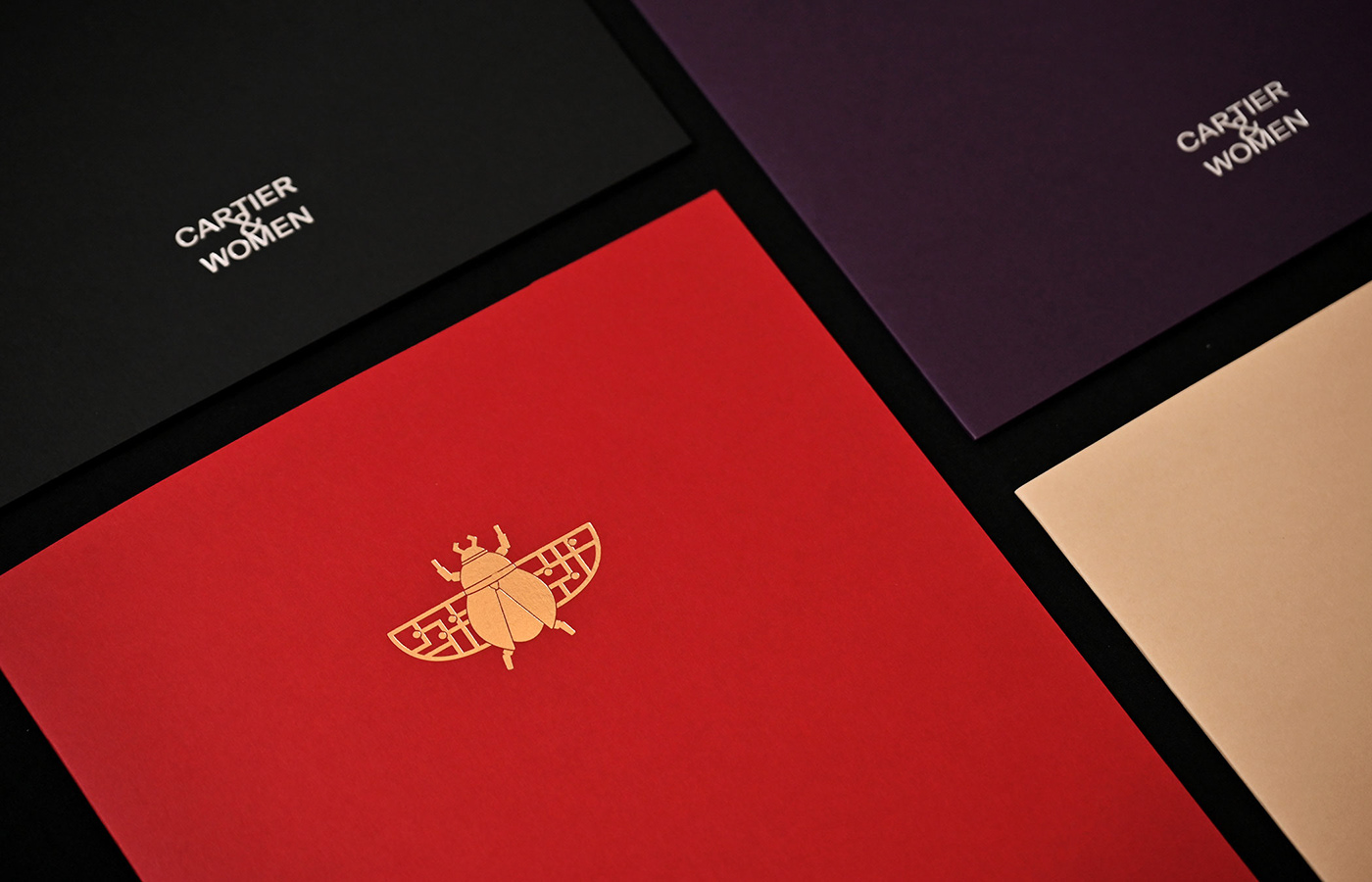 Cartier merchandise Exhibition  graphic design  luxury premium packagining