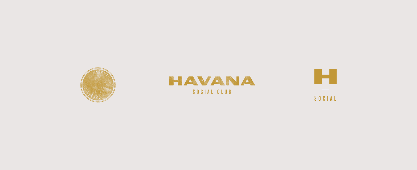 branding  menu logo cuba 1920s havana dubai brand identity restaurant bar